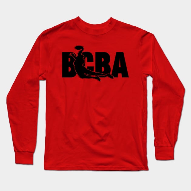 BCBA LARGE LOGO BLACK Long Sleeve T-Shirt by BANKSCOLLAGE